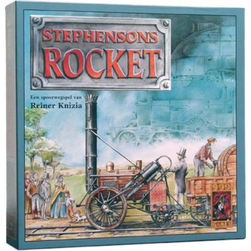 999 Games - Stephensons Rocket Bordspel - vanaf 12 jaar - Een van de beste spellen van 1999 - Reiner Knizia - Area control,Tile placement - voor 2 tot 4 spelers - 999-ROC01