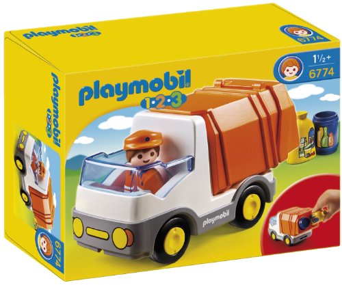 Playmobil 6774 6774 PLAYMOBIL 1.2.3 6774 - Vuilniswagen multicolor