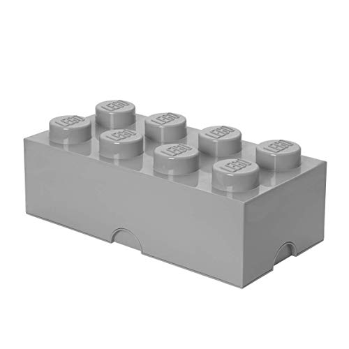 Room Copenhagen Storage Brick "Lego" 8 Knobs, Stone Grey