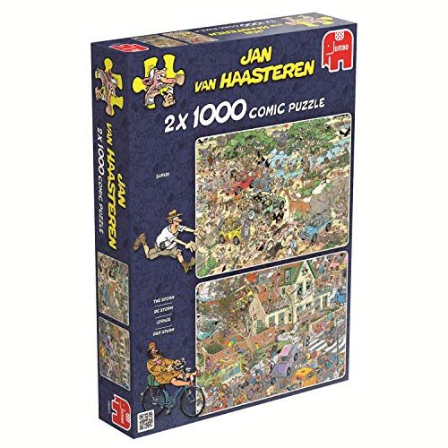 Jumbo 19001 Puzzel Jvh: Safari &amp; Storm 2X1000 Stukjes