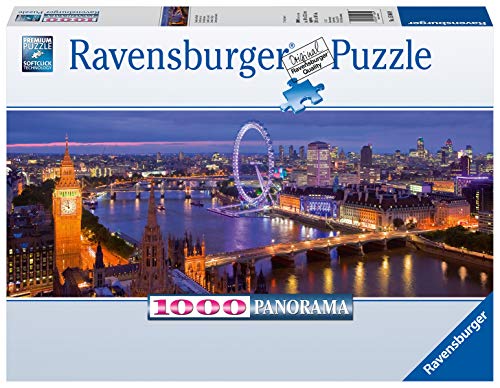 Ravensburger 1500649 Puzzel Londen Bij Nacht - Panorama - Legpuzzel - 1000 Stukjes