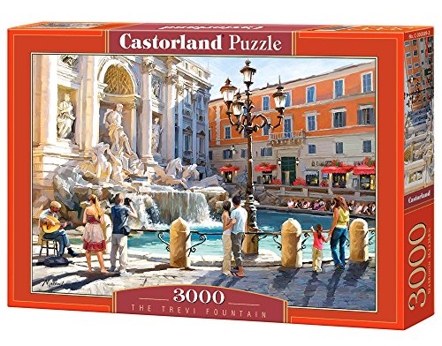 Castorland C-300389 Hobby Panoramisch De Trevifontein legpuzzel, 3000 stuks set, Multi