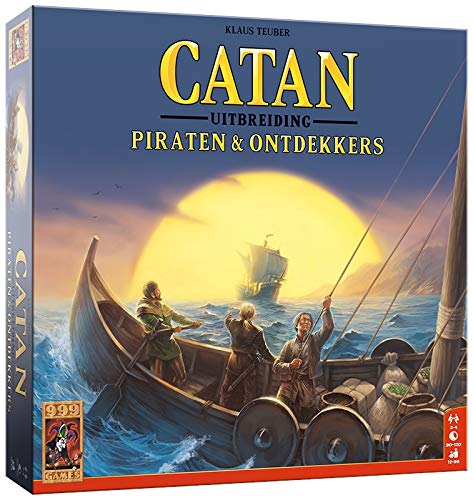 999 Games - Catan: Piraten en Ontdekkers Bordspel - Uitbreiding vanaf 12 jaar - Een van de beste spellen van 2013 - Klaus Teuber - voor 2 tot 4 spelers - 999-KOL32