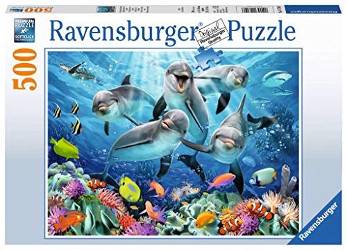 Ravensburger 147106 Puzzel Dolfijnen In Het Koraalrif - Legpuzzel - 500 Stukjes