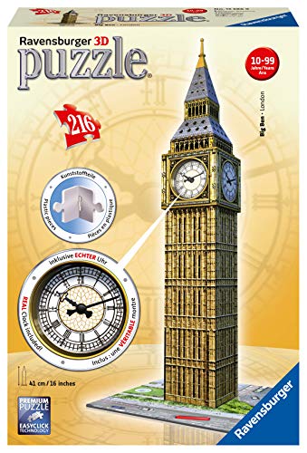 Ravensburger 125869 Puzzel Big Ben Londen 3D: 216 Stukjes