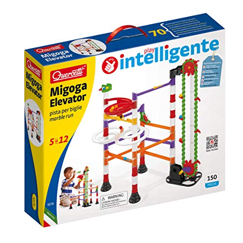 Quercetti 6576 quercetti-6576 Migoga marmeren Run Lift STEM educatief leren speelgoed, Multi kleur