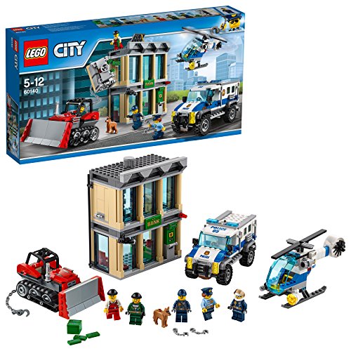 LEGO City politie 60140 - bankschroef met planierrup, constructiespeelgoed