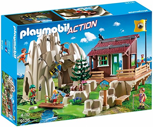 Playmobil 9126 Rotsklimmers met Berghut, Meerkleurig, 14.2 x 51.5 x 38.5 cm