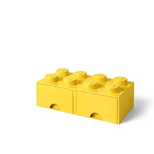 Lego 589325 4004 Storage Brick Opberglade, 2 X 4, Geel ()