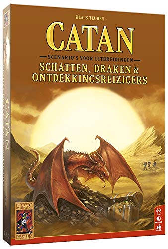 999 Games - Catan: Schatten, Draken & Ontdekkingsreizigers Bordspel - vanaf 12 jaar - Een van de beste spellen van 2016 - voor 3 tot 4 spelers - 999-KOL40