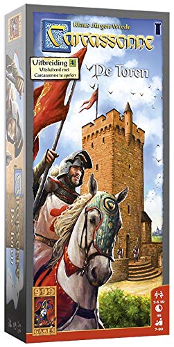 999 Games - Carcassonne: De Toren Bordspel - Uitbreiding vanaf 7 jaar - Een van de beste spellen van 2017 - Klaus-J&uuml;rgen Wrede - Area control ,Tile Placement - voor 2 tot 5 spelers - 999-CAR12N