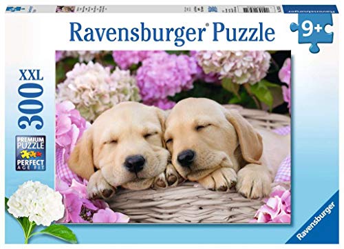 Ravensburger 132355 Puzzel Schattige Hondje In Mand - Legpuzzel - 300 Stukjes