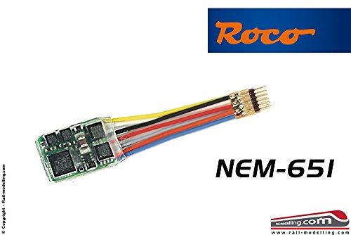 Fleischmann 685504 6 Pin NEM651 35mm Wired DCC Decoder (Zimo MX622)