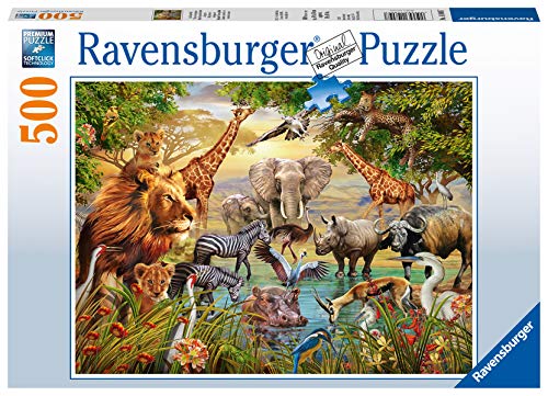 Ravensburger 148097 Puzzel Majestueuze Drinkplaats - Legpuzzel - 500 Stukjes