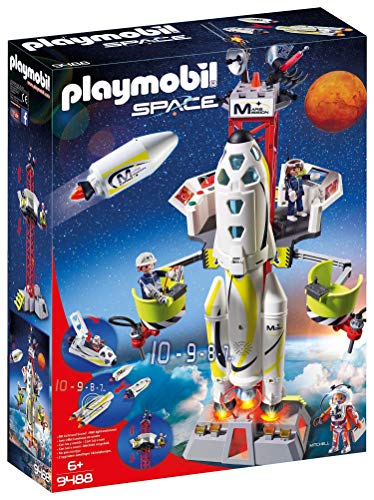 Playmobil 9488 Space Marsraket Met Lanceerplatform, Meerkleurig, 27.94 x 71.88 x 22.1 cm