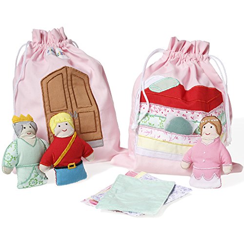 Oskar en Ellen doen alsof spelen voor kinderen - Princess &amp; the Pea Story Bag