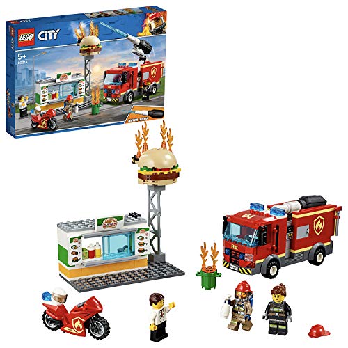 LEGO 60214 City Fire Brand bij het hamburgerrestaurant speelgoed set