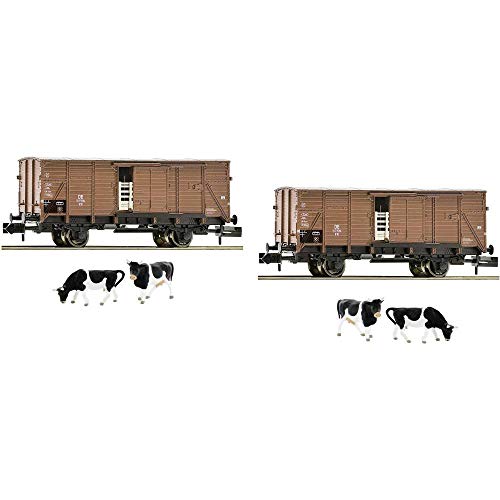 Fleischmann 881804 DB G10 Cattle Wagons with Cow Load Set (2) III