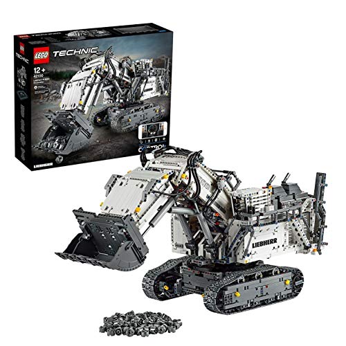 LEGO 42100 Technic Control+ Liebherr R 9800 Graafmachine app-gestuurde geavanceerde bouwset met interactieve motoren en Bluetooth connectiviteit