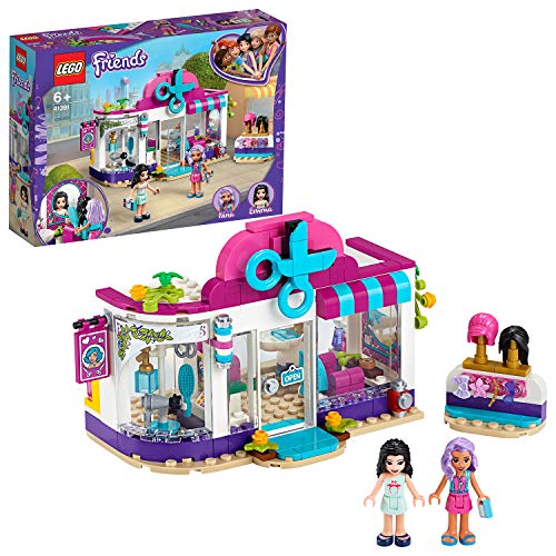 LEGO 41391 Friends Heartlake City kapsalon Speelset met Emma minipop, pruiken en haaraccessoires, voor kinderen van 6 jaar en ouder