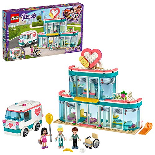 LEGO 41394 Friends Heartlake City ziekenhuis Speelset met Emma en 2 andere minipoppen, voor meisjes en jongens van 6 jaar en ouder