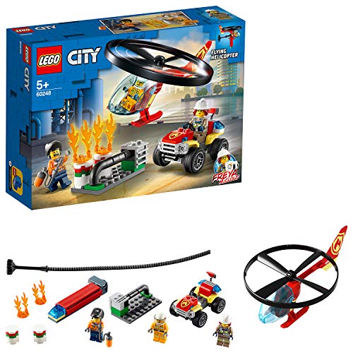 LEGO City Brandweerhelikopter reddingsoperatie 60248 brandweerspeelgoed, leuke bouwset voor kinderen (93 onderdelen)