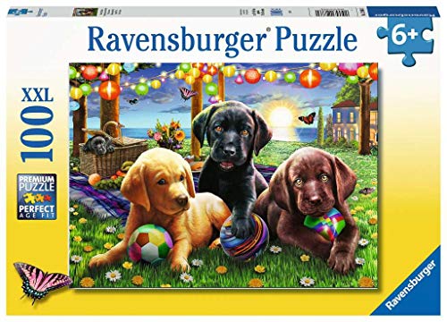 Ravensburger 128860 Puzzel Honden Picknick - Legpuzzel - 100 Stukjes