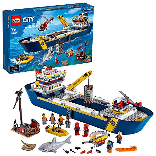 LEGO&reg; City Oceaan Onderzoekschip 60266, cool bouwspeelgoed voor kinderen (745 onderdelen)