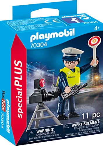 PLAYMOBIL Special Plus 70304 politieagent met radarval, vanaf 4 jaar