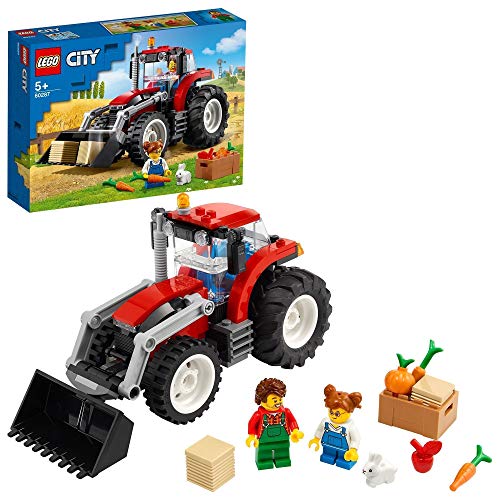 LEGO 60287 City Geweldige Voertuigen Tractorwagen Speelgoed, Boerderijset met een Konijnenfiguur voor Jongens en Meisjes 5+