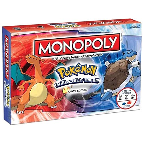 Bordspellen Monopoly Pokemon Crazy Family Party Monopoly Deal Cards Game Strategy Toy Halloween Kerst Pokemon Gifts For Bros Vrienden Mannen Vrouwen (Klassieke versie)