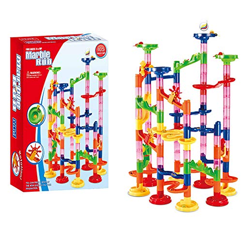 EcoGo Marble Run Knikkerbaan Marble Race STEM Educatief Speelgoed Bouwstenen voor kinderen (105 Stuks)