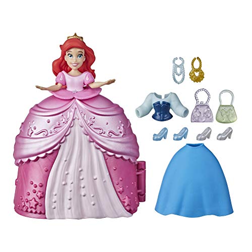 DISNEY PRINCESS F12505X1 Disney Princess Styling verrassing Arielle, mini-poppenspeelset met kleding en accessoires, speelgoed voor meisjes vanaf 4 jaar, meerkleurig