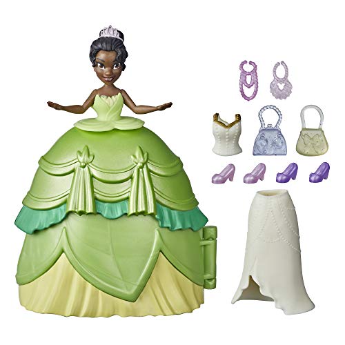 DISNEY PRINCESS F12515X1 Disney Princess Styling verrassing Tiana, mini-poppenspeelset met kleding en accessoires, speelgoed voor meisjes vanaf 4 jaar, meerkleurig