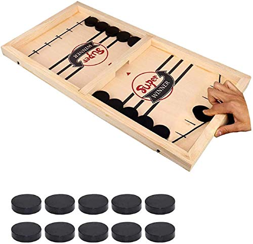 BJHYN Fast Sling Puck Game Bordspel, Families Puck Bordspellen voor 2 Spelers, Volwassen Ouder-kind Interactief Spel