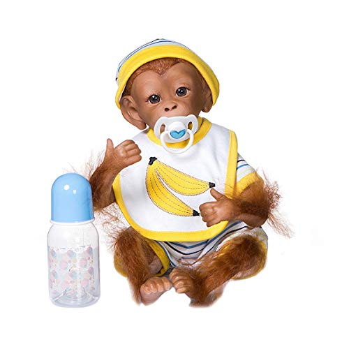 Baby Monkey Dolls 18 inch 48 cm Levensechte zachte siliconen vinyl poppen Beste cadeau voor poppen