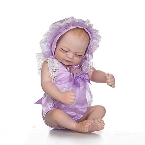 Poppen Tiny 10 Inch 26 cm Full Body Hard Vinyl Levensechte Reborn Meisje Babypoppen Kijk Echt Pasgeboren Baby Pop (meisje 2) Poppen