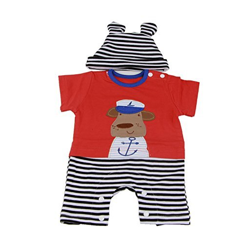 Levensechte Pasgeboren Poppen Reborn Babypoppen Kleding Kleding Fit Pak voor 17 '18' 20 '22' Poppen (item 1) Poppen