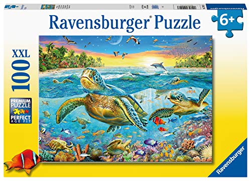 Ravensburger puzzel Zeeschildpadden - Legpuzzel - 100 XXL stukjes