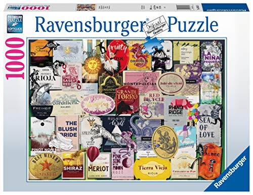 Ravensburger puzzel Wijnlabels - Legpuzzel - 1000 stukjes